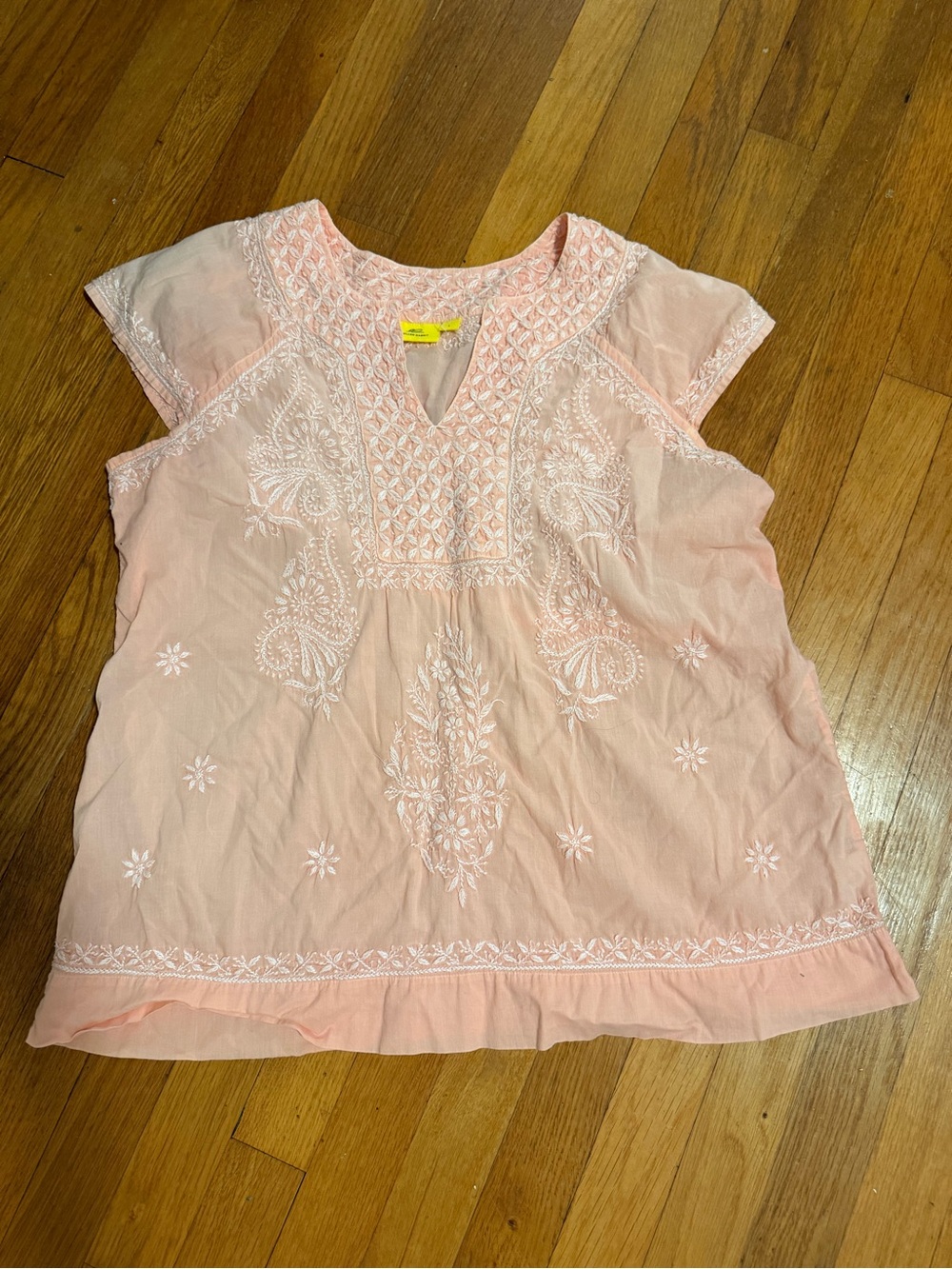 Roller Rabbit Embroidered Faith Top